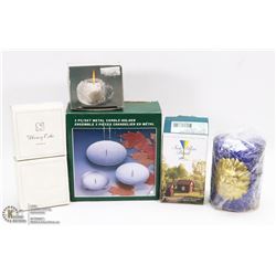 LOT OF ASSORTED CANDLES