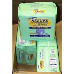 CASE OF 48 SECURE X-PLUS HEAVY BLADDER CONTROL