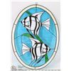 Image 2 : LARGE STAINED GLASS FISH WINDOW COVER