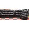 Image 1 : NEW BROWN LEATHERETTE RECLINING 73" SOFA WITH 53"