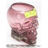Image 1 : PURPLE GLASS SKELETON HEAD BOWL