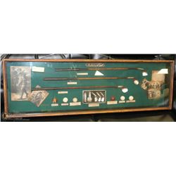 HISTORY OF GOLF SHADOW BOX DISPLAY
