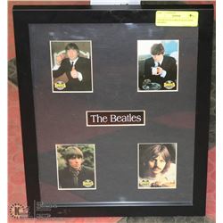THE BEATLES CARD COLLECTION FRAMED