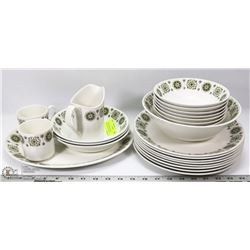 23PC SNOWHITE DISH SET JOHNSON BROS. IRONSTONE