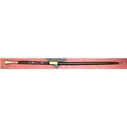 GENTLEMENS 40" WALKING STICK WITH SILVER INLAY