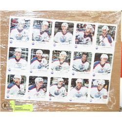 EDMONTON OILERS UNCUT SET OF HOCKEY CARDS