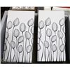 Image 1 : PAIR OF BLACK & WHITE CANVAS WALL ART.