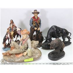GROUP OF 5 WESTERN FIGURES