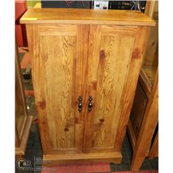 WOOD STORAGE CABINET, 24 X 40 X 11