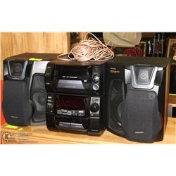 PANASONIC 50+ CD CHANGER CD. STEREO SYTEM SA-AK90