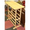 Image 1 : SOLID MAPLE WINE RACK TABLE