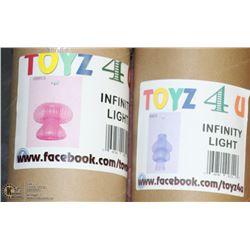 TWO CONTAINERS OF INFINITY LIGHTS