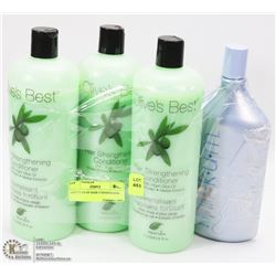 4 BOTTLES OF HAIR CONDITIONER.