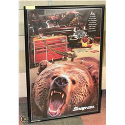 FRAMED SNAP ON COMIC PHOTO, 24 X 37