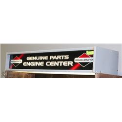 VINTAGE BRIGGS AND STRATTON LIGHTED SIGN