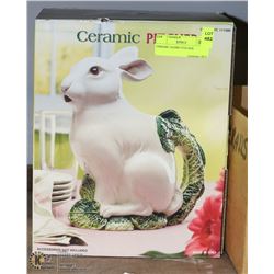 CERAMIC RABBIT PITCHER