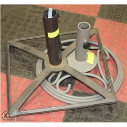 2 METAL UMBRELLA STANDS