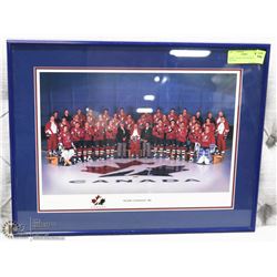 TEAM CANADA 1996 FRAMED PICTURE