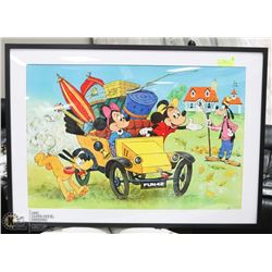 LARGE FRAMED DISNEY PRINT. 40"X28"
