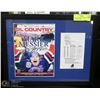 Image 1 : MARK MESSIER AUTOGRAPHED AND FRAMED COVER