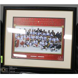 FRAMED TEAM CANADA 2002 CHAMPIONSHIP