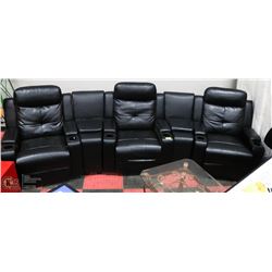 HOME THEATER POWER RECLINER SET.