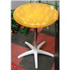 Image 1 : YELLOW PATIO TABLE. LIGHTS UP