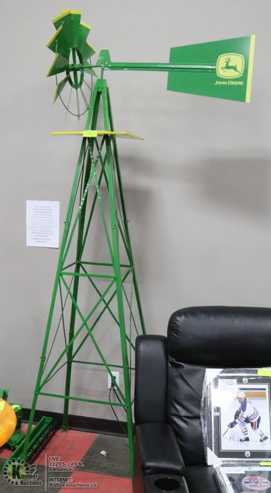 8FT TALL JOHN DEERE WINDMILL