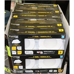 CASE OF 14 PACKS OF 2 NEW LUMINUS LED 4" PANEL LED