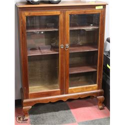 WALNUT BOOK SHELF CABINET
