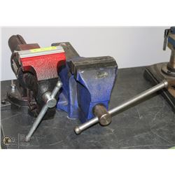 LOT OF 2 INDUSTRIAL VISES.