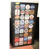 Image 1 : 20X36 FRAMED ASSORTMENT OF COLLECTOR BEER COASTERS
