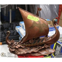 FRASER ART BOSSONS COPPERTONE DRAGON SHIP
