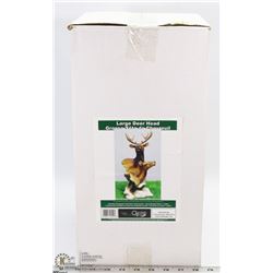 14 INCH DEER HEAD STATUE