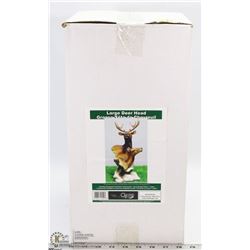 14 INCH DEER HEAD STATUE