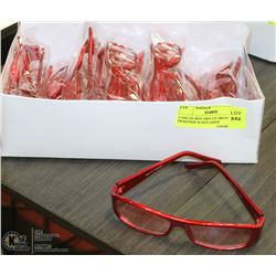CASE OF RED 100% UV PROTECTION DESIGNER SUNGLASSES