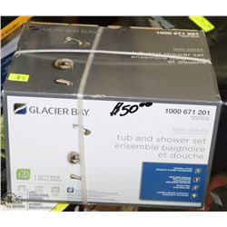 GLACIER BAY TUB AND SHOWER FAUCET SET NEW