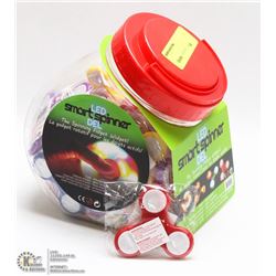 CONTAINER OF SMART LED SPINNERS