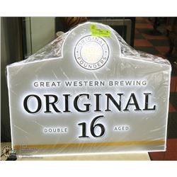 NEW GREAT WESTERN BREWERY ORIGINAL 16 LED