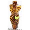 Image 1 : ITALIAN ART GLASS FEMALE TORSO VASE  14"X6".