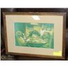 Image 1 : VINTAGE DOGS PLAYING POKER PICTURE. 21 X 15