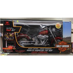 RED RADIO CONTROLLED HARLEY DAVIDSON FAT BOY