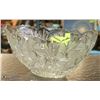 Image 1 : CRYSTAL OBLONG BOWL, 13 X 7 X 5