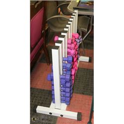 WEIGHT STAND FILLED WITH 1-4LB WEIGHTS