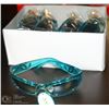 Image 1 : CASE OF AQUA COLORED UV400 DESIGNER  SUNGLASSES