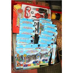 FLAT OF 15 KIDS SUNCATCHER KITS WITH PAINT.