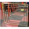 Image 1 : 2 BRASS 24"X24" MIRRORS