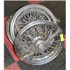 Image 1 : 4 RETRO CADILLAC SPOKED HUBCAPS 14"