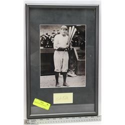 BABE RUTH PICTURE FRAMED