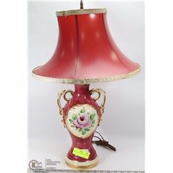 VINTAGE RED DECORATIVE LAMP